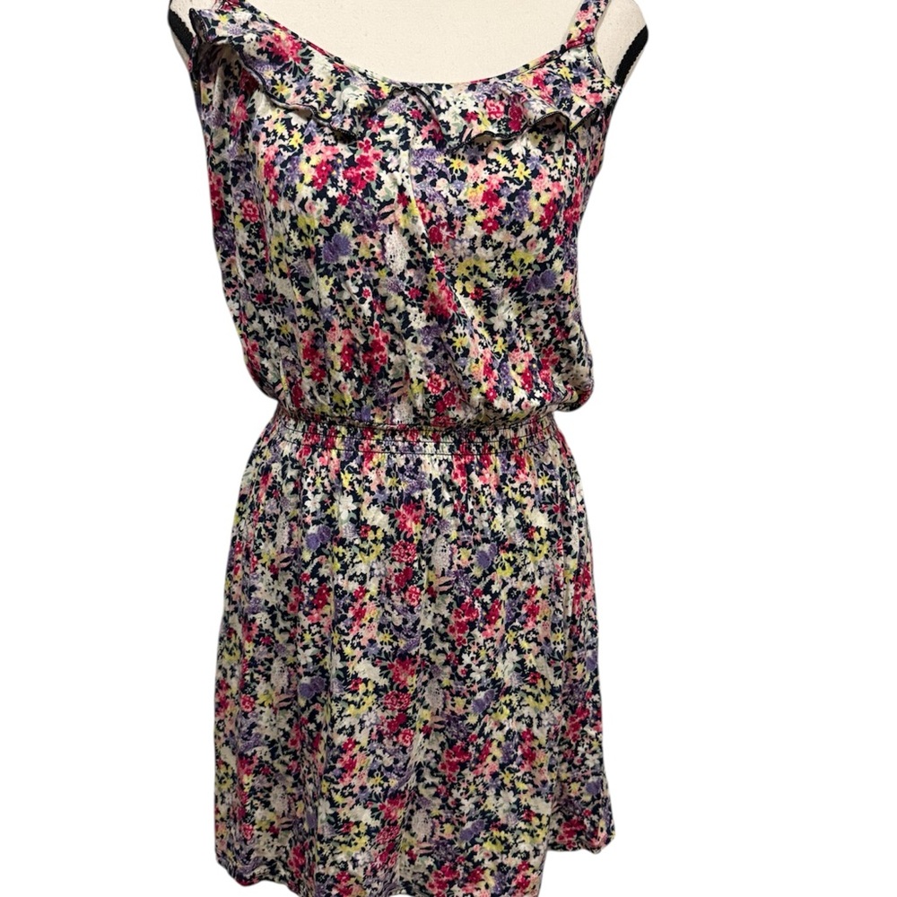 Express Multicolor Floral Mini Dress